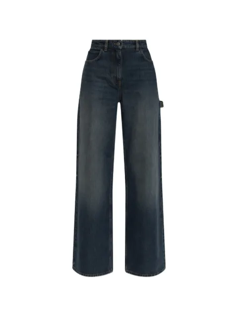 Courrèges retro blue denim baggy pants Blue 326DPA764DE00610