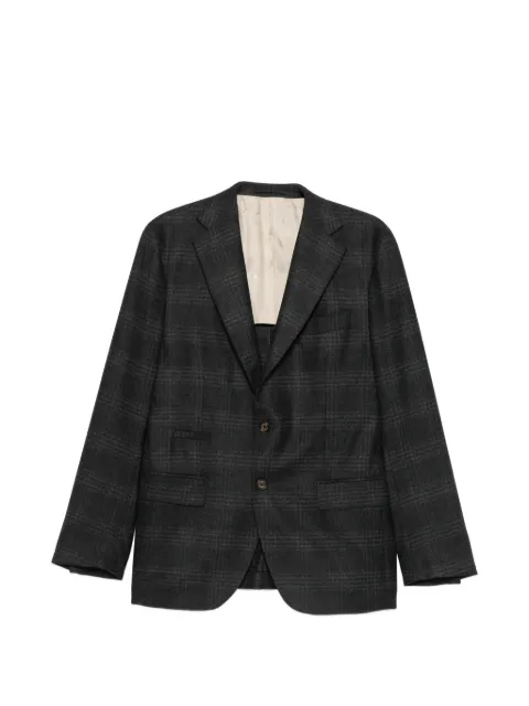 Eleventy check-pattern blazer Grey L75GIAC16TES0L092