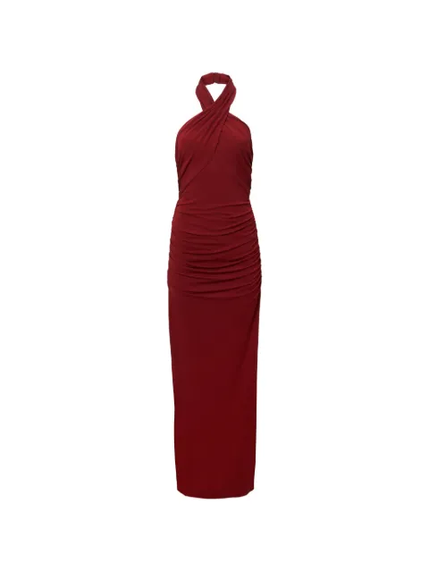 Carolina Herrera criss-cross halterneck gown Red S2615N701JRS