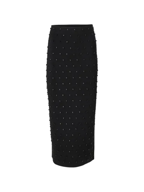 Carolina Herrera beaded pencil midi pencil skirt Black S2612E302KLG