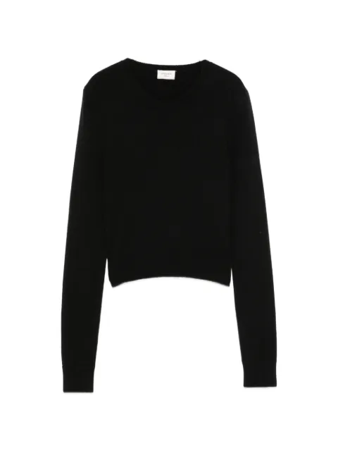 Saint Laurent crewneck sweater in cashmere Black 871009Y77LF