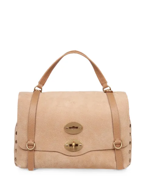 Zanellato Postina Re Jones nabuck-leather tote bag Neutrals 0708800070000