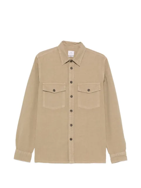 PS Paul Smith flap-pocket shirt Neutrals M2R647XW22336