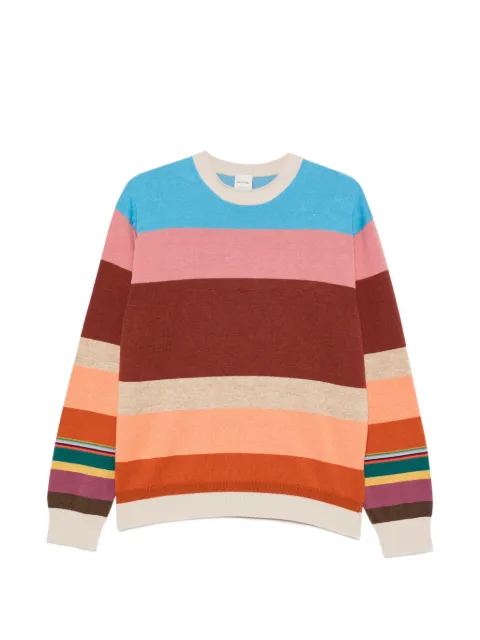 Paul Smith striped crew-neck sweater Brown M1R980ZW03160