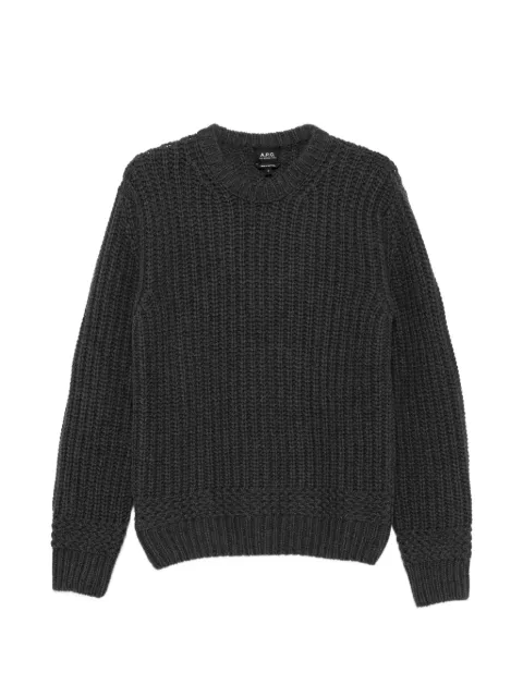 A.P.C. Ron chunky-knit sweater Grey WOATJH23525