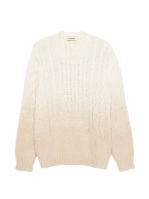 atomo factory cable-knit ombré-effect sweater Neutrals AI26AFU68