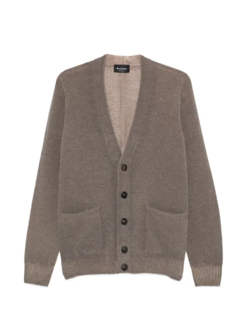 AROVESCIO button-up knitted cardigan Brown FW26F011M310715