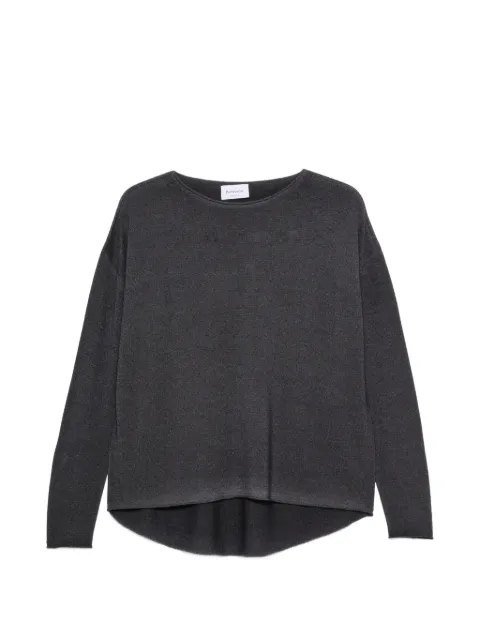 AROVESCIO drop-shoulder sweater Grey FW26F002W350602