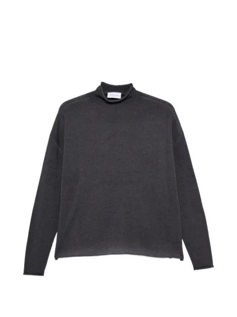 AROVESCIO drop-shoulder sweater Grey FW26F002W350502