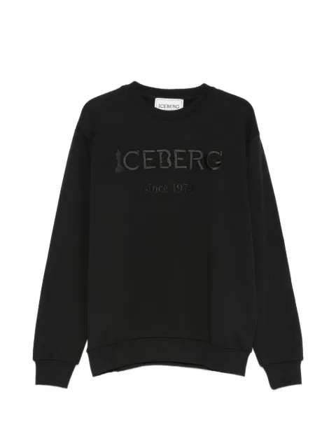 Iceberg logo-embroidered sweatshirt Black 26II1P0E010630A