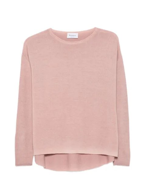 AROVESCIO drop-shoulder sweater Pink FW26F002W350602