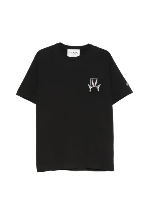 Iceberg Looney Tunes embroidered T-shirt Black 26II1P0F010627A