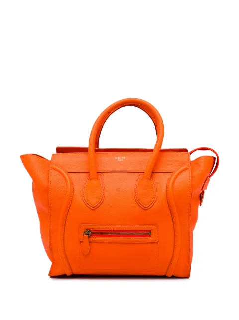 Celine Pre-Owned 2011 Mini Leather Luggage tote bag Orange PLG1BEKTGXN3B1N0