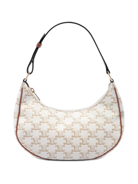 Celine Pre-Owned 2021 Triomphe Coated Canvas Ava shoulder bag Brown L1WQWJ57WN5OVIIR