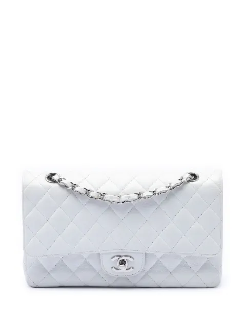 CHANEL Pre-Owned 2008-2009 Medium Classic Caviar Double Flap shoulder bag White CD1R2HDR1MNDDFK8