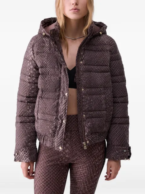 LIU JO printed nylon jacket Brown TF6007T668A