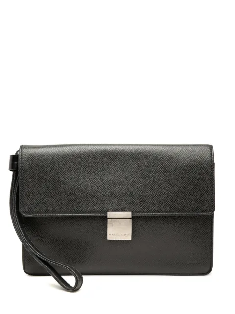 Louis Vuitton Pre-Owned 2005 Taiga Selenga clutch bag Black UJ9JPZFF4W2POD5L