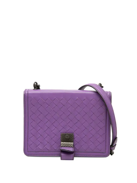 Bottega Veneta Pre-Owned 2012-2026 Small Nappa Intrecciato Runway shoulder bag Purple MITPGKQCS025YGZT