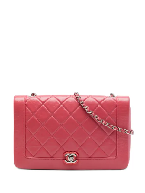 CHANEL Pre-Owned 2018 Small Quilted Crumpled Calfskin Bi Vintage Full Flap crossbody bag Pink LP2X6H0950CXIIA4