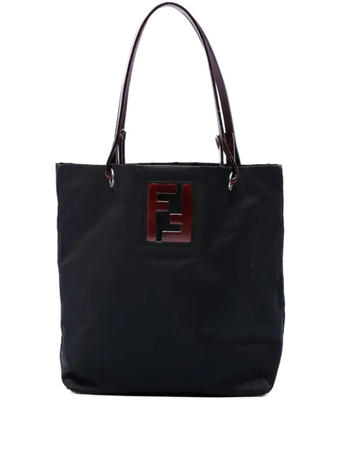Fendi Pre-Owned 20th Century Nylon FF handbag Black FAMD69CKH1WHODGW