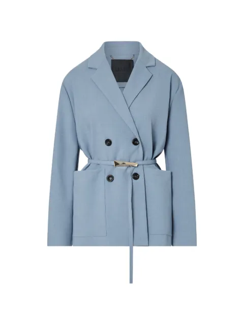 LIU JO unstructured mélange jacket Blue CF6178T793AL9593
