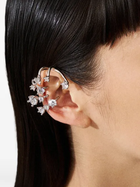 Panconesi Kismet crystal-embellished ear cuff Silver EA012S