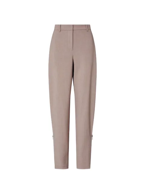 LIU JO mélange trousers with zipper Neutrals CF6025T793AL9594