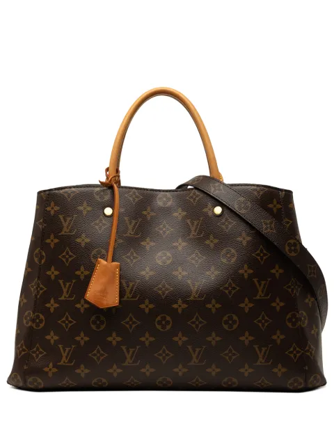 Louis Vuitton Pre-Owned 2014 Monogram Montaigne GM satchel Brown EGFI7GSB19UXM2PD
