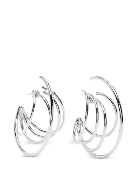 Panconesi large Orbit hoop earrings Silver CAOEA628P
