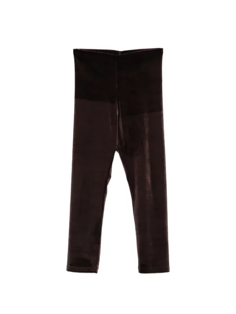 THE ANDAMANE New Holly velvet cropped trousers Brown T200416C