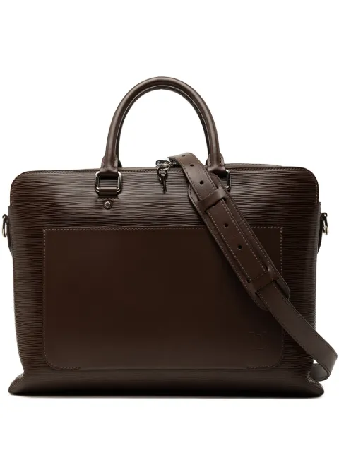 Louis Vuitton Pre-Owned 2016 Epi Brooks business bag Brown 0Z5DLHY3QZAWQ0OA