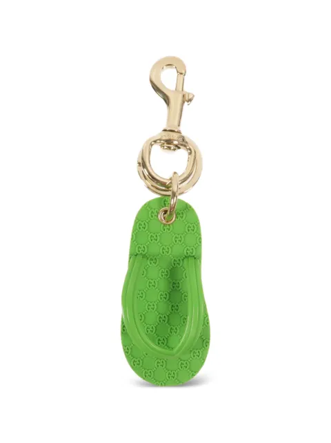 Gucci Pre-Owned flip-flop bag charm Green 236189J320G