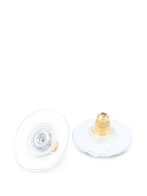Ferragamo Pre-Owned logo-engraved earrings Gold NA