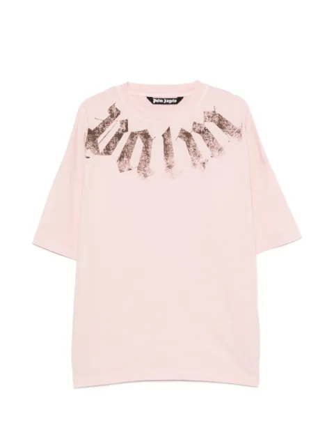 Palm Angels Big Neck Logo printed T-shirt Pink PAMAA003JR0013B38