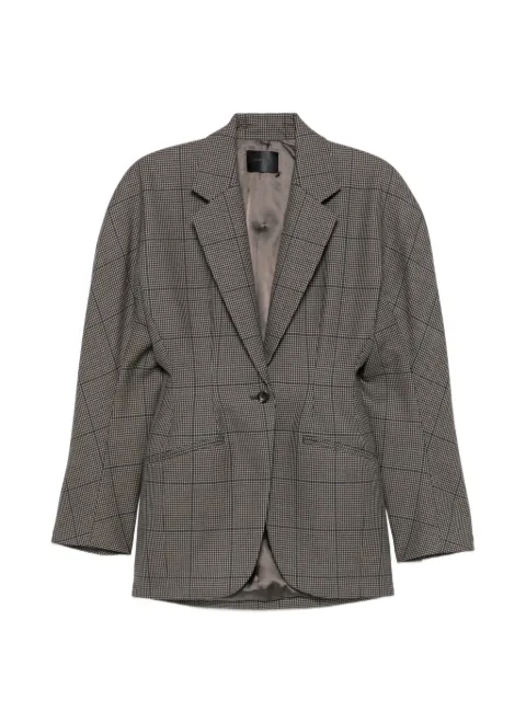 Mugler houndstooth-pattern blazer Grey 26F1VE04801040