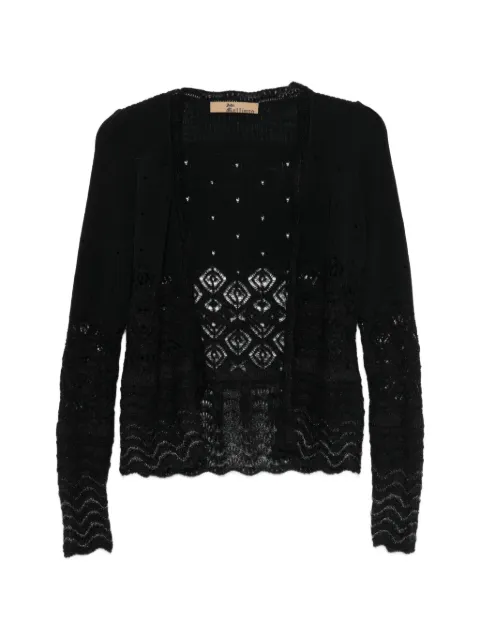 John Galliano Pre-Owned 2000s open-knit crochet cardigan Black JOG320P