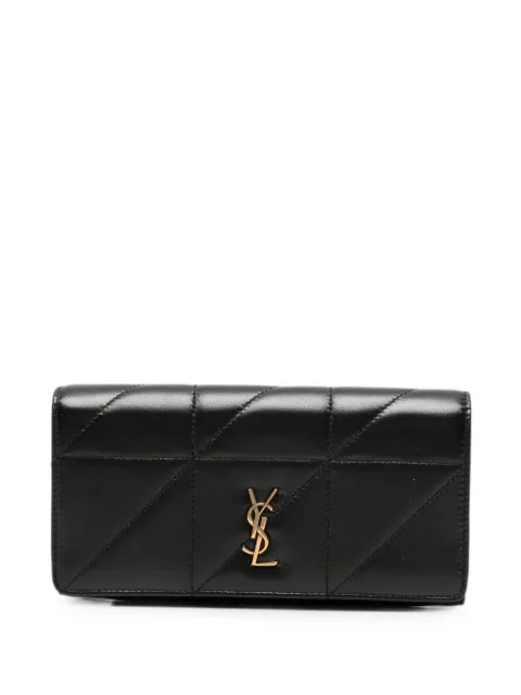 Saint Laurent Jamie quilted leather wallet Black 863360AAG7X
