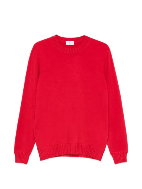 Magazzino Ricambi ribbed-trim sweater Red 80