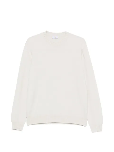 Magazzino Ricambi ribbed-trim crew-neck sweater Neutrals 80G