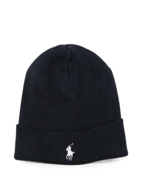 Polo Ralph Lauren logo-embroidered beanie hat Blue 710B28862006