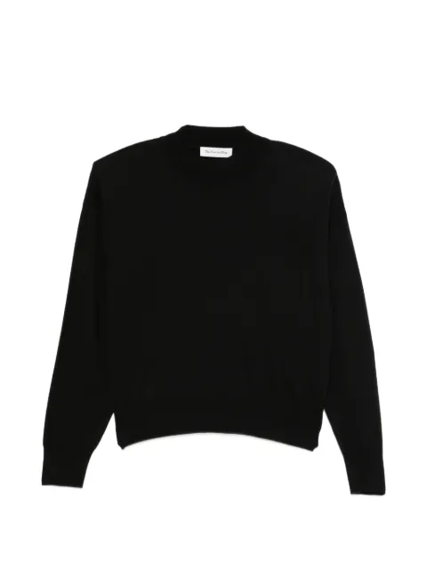 The Frankie Shop Rue high-neck padded-shoulder sweater Black KNFS227881000104