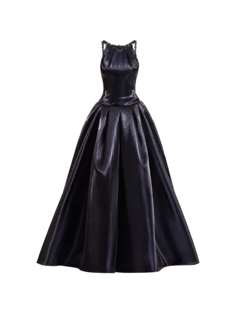 Gemy Maalouf embellished halter-neck dress Black GMPF267903LD