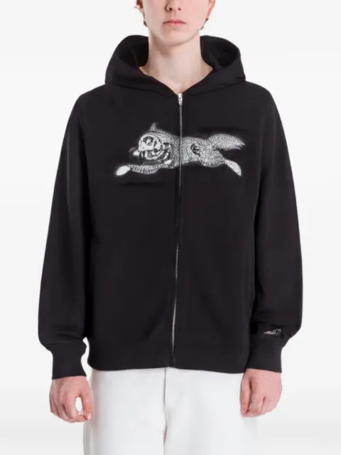 Billionaire Boys Club - Ice Cream Running Dog rhinestone hoodie Black ICZT26237BLACK