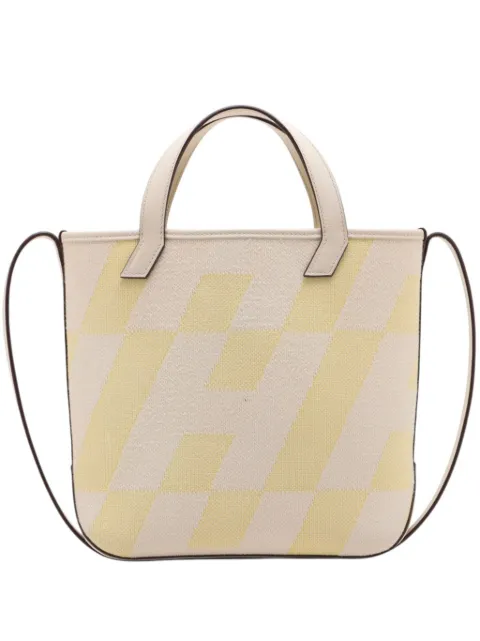 Hermès Pre-Owned 2023 Toile and Swift Cabas H en Biais 27 satchel White QZQ0L6KAI5CJANVJ