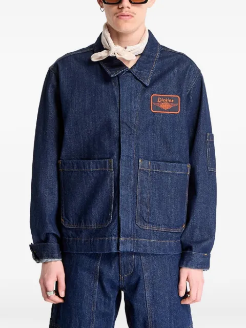 DICKIES logo-patch denim jacket Blue DK0A881RRNB