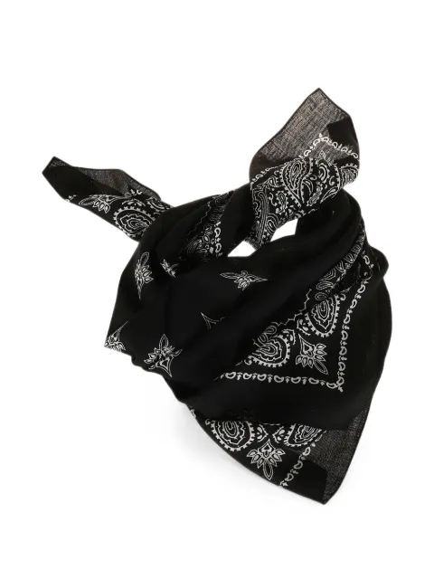 Destin Judy paisley-print scarf Black JUDY