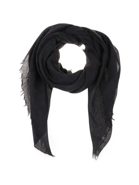 Destin Emily frayed-edge scarf Blue EMQUUNNA