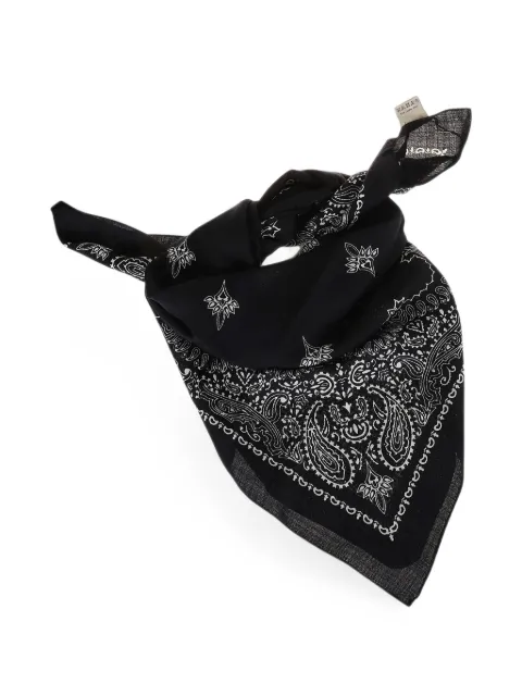 Destin paisley-print square scarf Blue JUDY