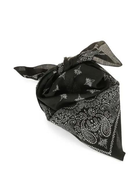 Destin Judy paisley-print scarf Black JUDY