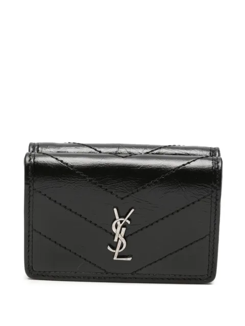 Saint Laurent quilted leather wallet Black 872857AAGUF